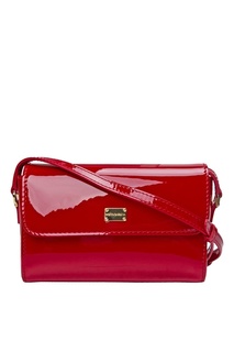 Красная лакированная сумка Dolce&Gabbana Children
