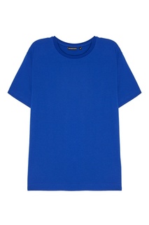 Синяя хлопковая футболка Blank.Moscow