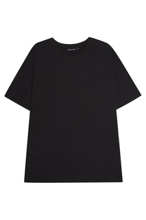 Черная футболка из хлопка Blank.Moscow