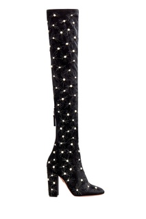 Ботфорты Cosmic Pearl Thigh High 105 Aquazzura