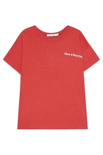 Красная футболка с надписью Rag&Bone