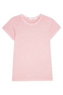 Розовая хлопковая футболка Rag&Bone