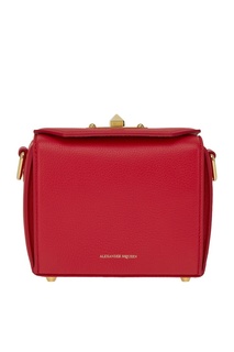 Красная кожаная сумка The Box Alexander McQueen