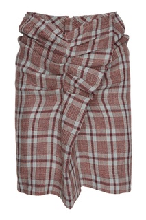Льняная юбка в клетку Isabel Marant