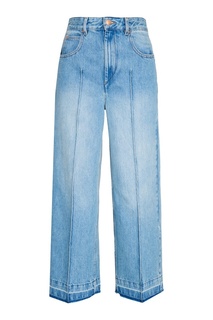 Широкие джинсы с выбеливанием Isabel Marant