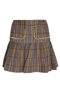 Льняная юбка в клетку Isabel Marant