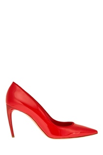 Красные лакированные туфли Alexander McQueen