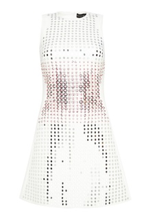 Белое платье с пайетками David Koma