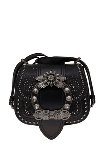 Сумка с блестящей пряжкой Dahlia Miu Miu
