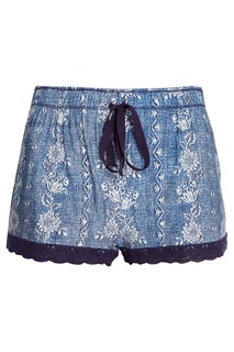 Голубые шорты с принтом P.J. Salvage
