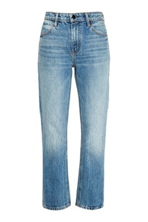 Голубые вареные джинсы T by Alexander Wang