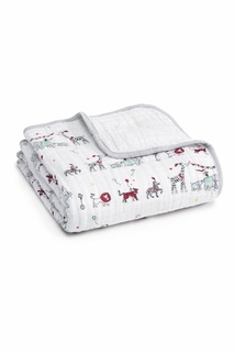 Хлопковое одеяло с ярким принтом Aden+Anais