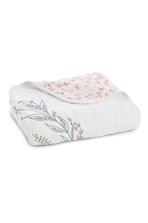 Двустороннее одеяло из белого хлопка Aden+Anais