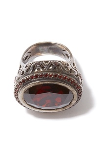 Серебряное кольцо с гранатом Dzhanelli Jewellery