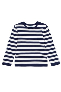 Синий хлопковый джемпер в полоску Bubbles