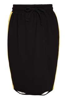 Черная трикотажная юбка с лампасами Zasport
