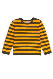 Оранжевый хлопковый джемпер в полоску Bubbles