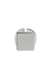 Квадратная серебряная серьга-пусета G-Metry Little Thing