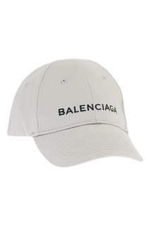 Серая кепка с логотипом Balenciaga