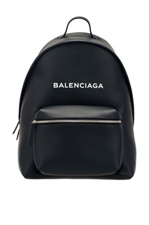 Черный кожаный рюкзак Everyday Balenciaga