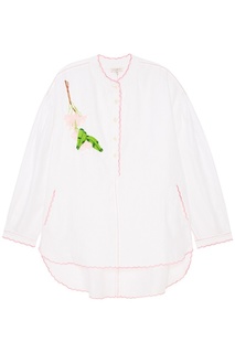 Льняная блузка с вышивкой Natasha Zinko