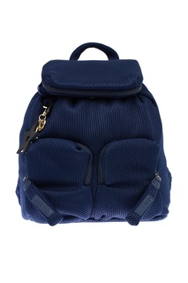 Синий текстильный рюкзак с карманами See by Chloé