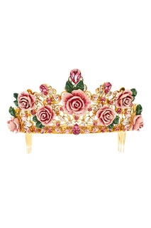 Диадема с розами и кристаллами Dolce & Gabbana