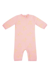 Розовое хлопковое боди Bonpoint