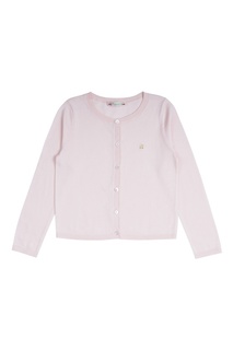 Хлопковый кардиган бледно-розового цвета Bonpoint