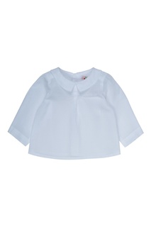 Хлопковая белая рубашка AQUARELLE Bonpoint