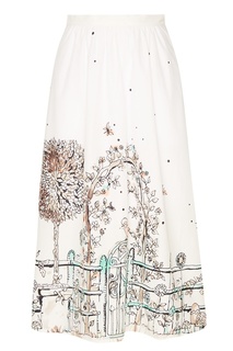 Юбка-миди из хлопка с принтом Paul & Joe Sister