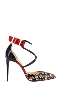 Лакированные босоножки с принтом Suzanna 100 Christian Louboutin