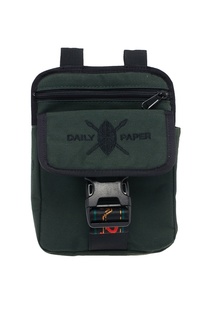 Зеленая сумка с вышивкой Daily Paper