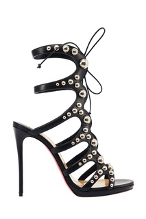 Черные босоножки с заклепками Amazoubille 120 Christian Louboutin