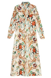 Длинное платье-рубашка Alberta Ferretti