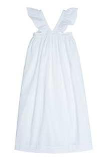 Хлопковое белое платье ELEANIE Bonpoint