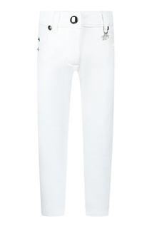 Белые джинсы с подвеской Dior Children