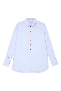 Хлопковая рубашка с вышивкой на спине Mira Mikati