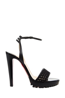 Черные босоножки с сеткой Volumetric 120 Christian Louboutin
