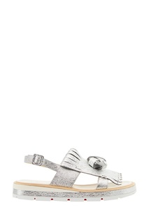 Серебристые сандалии Costa Gomma 30 Christian Louboutin