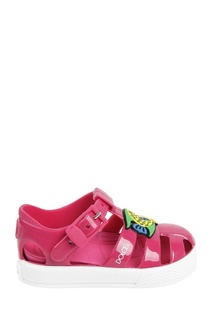 Розовые сандалии с рыбками Dolce&Gabbana Children
