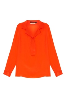 Оранжевая блузка из шелка Adolfo Dominguez