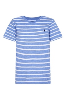 Голубая футболка в полоску Ralph Lauren Children