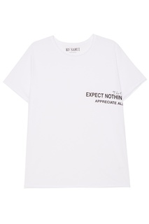 Белая футболка с надписью Expect KO Samui