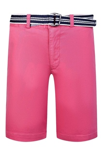Розовые шорты с контрастным ремнем Ralph Lauren Children