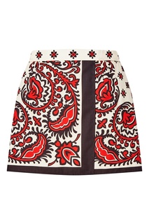 Хлопковая юбка с запахом Red Valentino