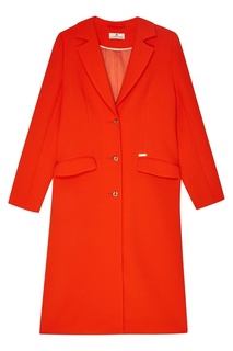 Шерстяное оранжевое пальто Laroom