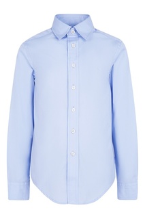 Голубая хлопковая рубашка Ralph Lauren Children