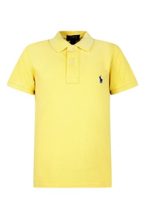 Желтая футболка-поло с вышивкой Ralph Lauren Children