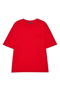 Красная хлопковая футболка Zasport